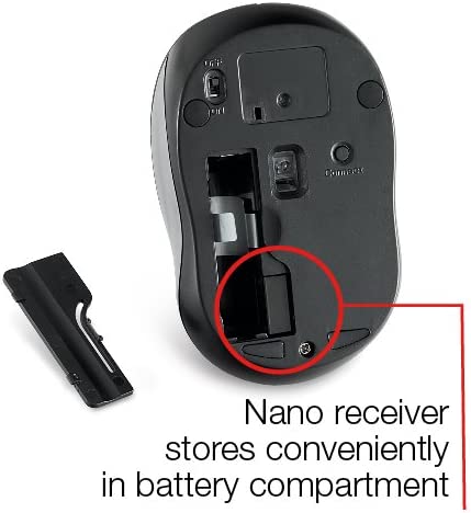 Vertiv Verbatim Wireless Silent Mouse & Keyboard Combo - 2.4GHz with Nano Receiver - Ergonomic, Noiseless, and Silent for Mac and Windows - Graphite (99779)