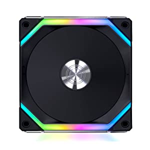Lian Li UNI Fan SL V2 RGB Revolutionized Daisy-Chain ARGB Fan 120mm Single Pack Black SL120V2-1B