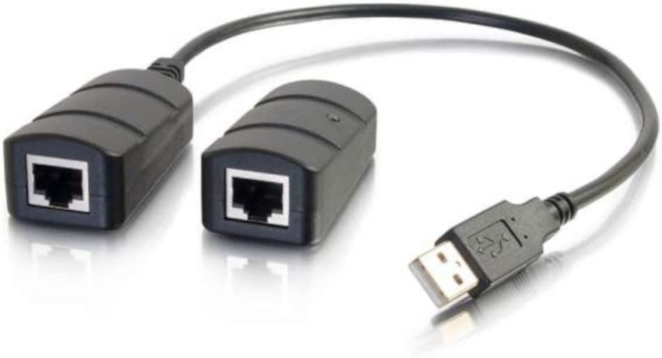 C2g/ cables to go C2G USB Extender, 1 Port USB 2.0 over Cat5/6, up to 150 Feet (45.72 Meters), Black, Cables to Go 54284 USB 1 Port Extender