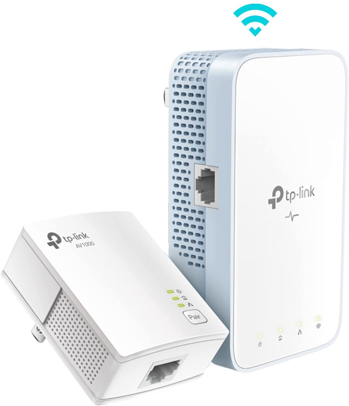 TP-Link Powerline WiFi Extender (TL-WPA7517KIT) - AV1000 Powerline Ethernet Adapter with Dual Band WiFi, OneMesh, Gigabit Port, Ethernet Over Power, Plug & Play AV1000 - Wireless