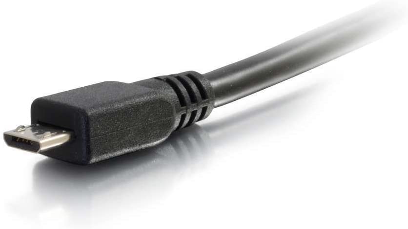 C2g/ cables to go C2G USB Cable, Micro USB Cable, USB 2.0 Cable, USB A to B Cable, 6.56 Feet (2 Meters), Black, Cables to Go 27365 Black 6.6 Feet USB A Male to Micro B Male