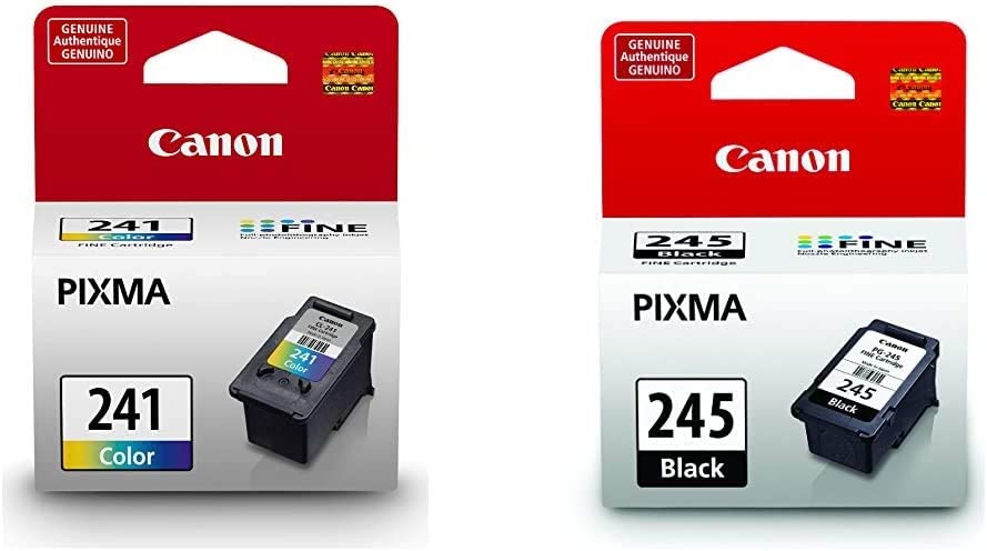 Canon CL-241 Color Ink Cartridge & PG-245 Black Ink Cartridge Compatible to iP2820, MG2420, MG2924, MG2920, MX492, MG3020, MG2525, TS3120, TS302, TS202, TR4520