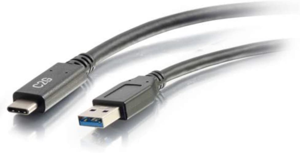 C2g/ cables to go C2G 3.0 USB-C to USB-A 10 Feet Long Video Cable Black (28833) 10 Feet Type C Male to A Male