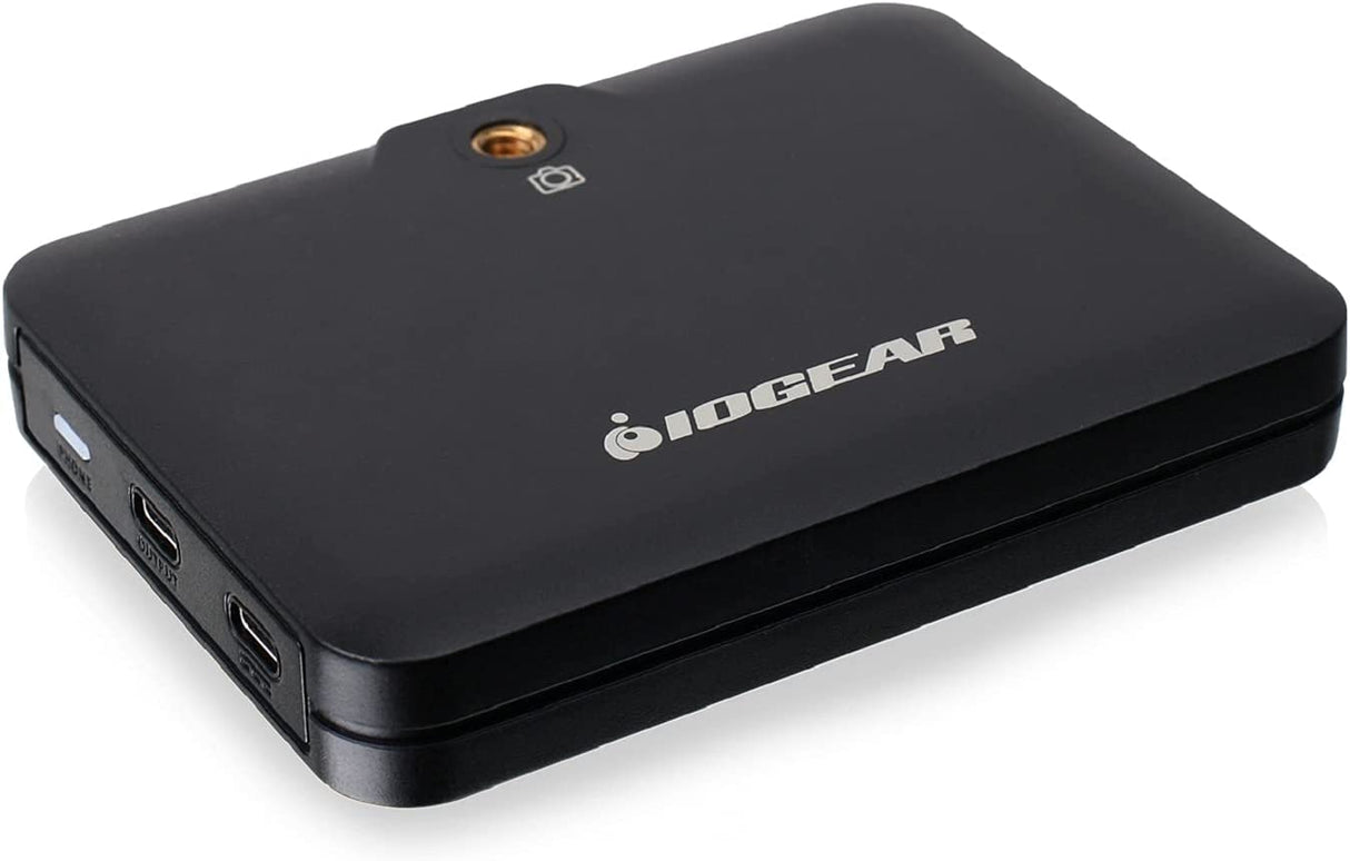 IOGEAR Upstream Mobile Capture Adapter 4K Input, 1080p Capture, Mobile Capture,USB-C and A Host Support Video Output, 1/4" Mounting Screw, UVC Support,OBS & Camerafi Support, PD Passthrough (GUV302P)