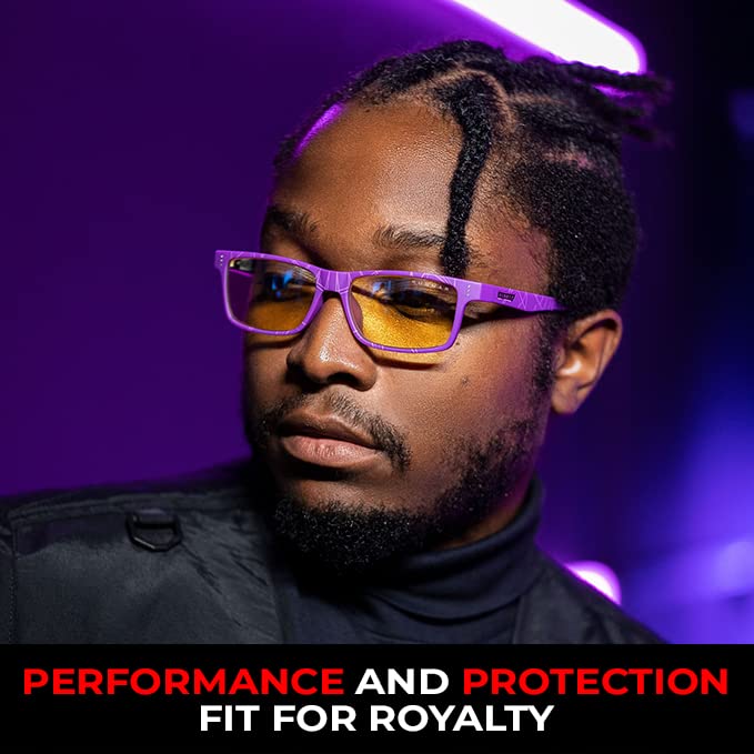 Gunnar optiks GUNNAR - Black Panther Edition Gaming and Computer Glasses for Kids (age 12+) - Blocks 65% Blue Light - Cruz, Amber Tint