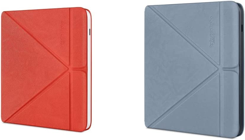 Kobo Libra 2 SleepCover Case | Poppy Red | Sleep/Wake Technology & Libra 2 SleepCover Case | Slate Blue | Sleep/Wake Technology | Built-in 2-Way Stand | Vegan Leather