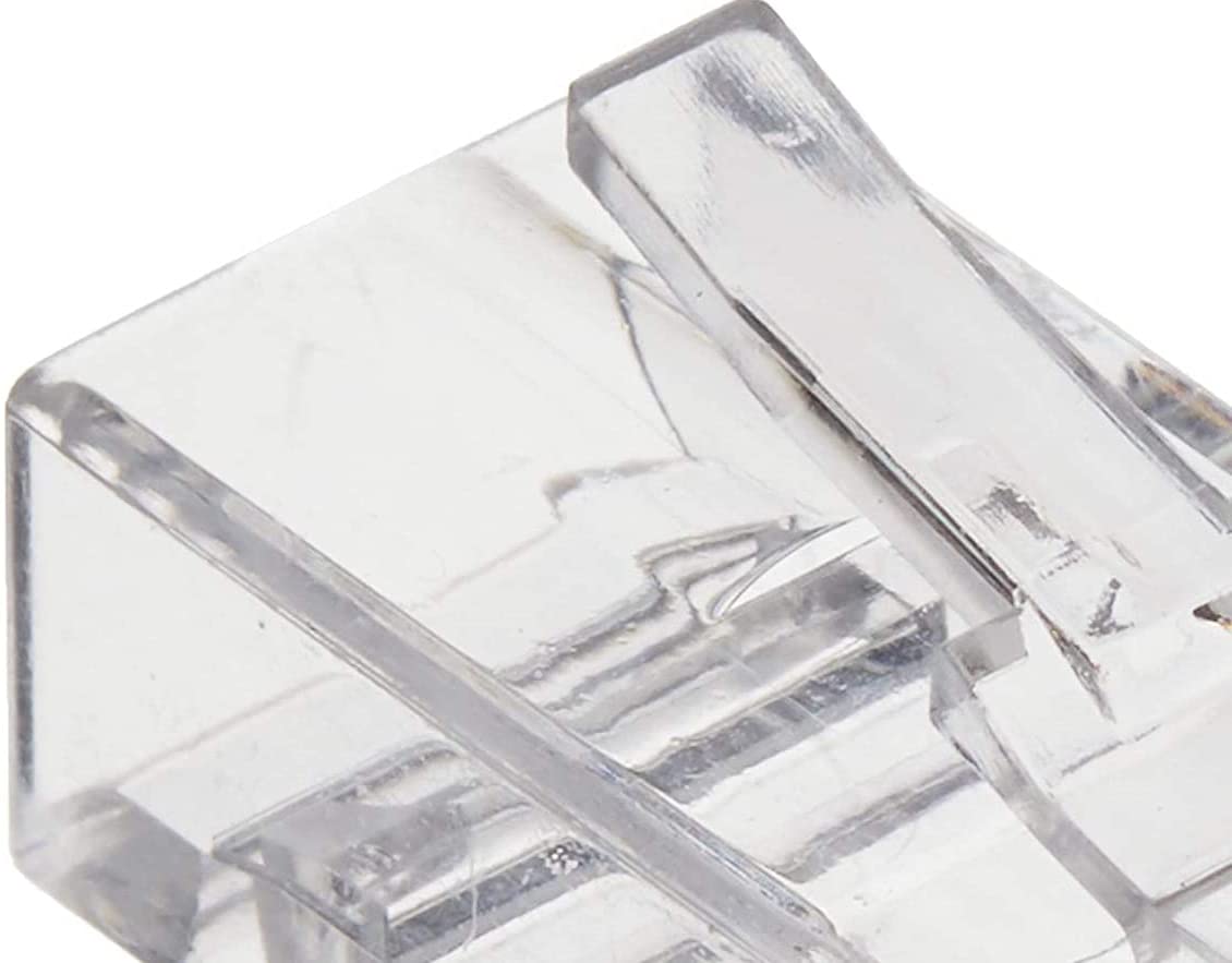 StarTech.com Cat 6 RJ45 Modular Plug for Solid Wire - 50 Pack (CRJ45C6SOL50),Clear Cat6 - Solid
