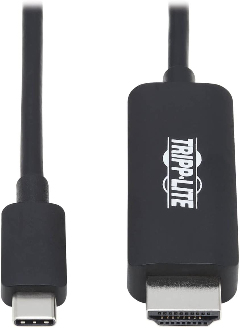 Tripp Lite USB C to HDMI Cable, Thunderbolt 3 Compatible Adapter Cable, USB-C and HDMI 4K, 4:4:4, Black, M/M, 6 ft. (U444-006-HBE)