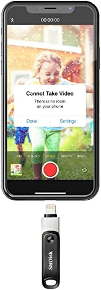 SanDisk 256GB iXpand Flash Drive Go for iPhone and iPad - SDIX60N-256G-GN6NE 256GB Flash Drive