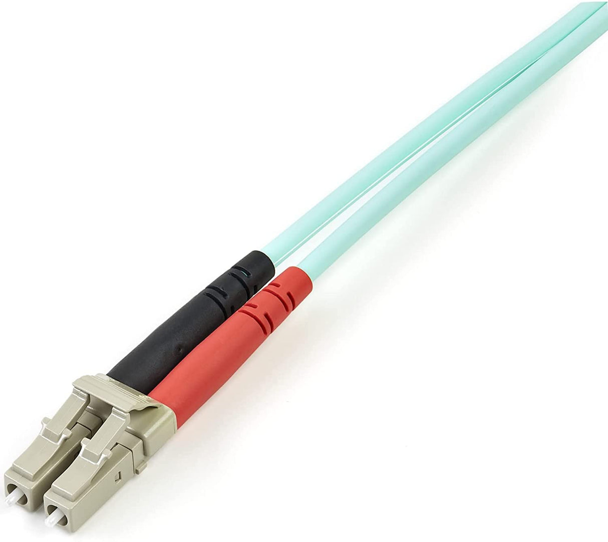 StarTech.com Aqua OM4 Duplex Multimode Fiber 3m/ 9 ft 100 Gb 50/125 OM4 Fiber LC to LC Fiber Patch Cable (450FBLCLC3)
