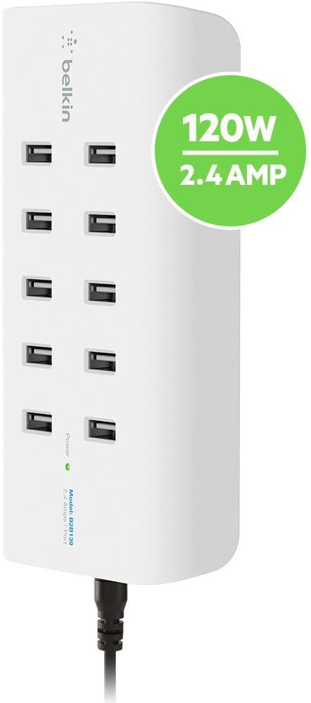 Belkin RockStar 10-Port USB Charging Station Power Strip (2.4 Amp per Port)