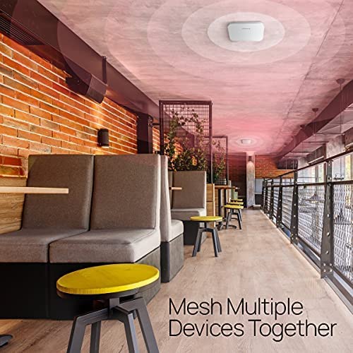 EnGenius EWS377AP WiFi 6 AX3600 4x4 Multi-Gigabit Access Point with 2.5Gbps Port, OFDMA, MU-MIMO, PoE+, WPA3, 1GB RAM, License-Free Management Tools (Power Adapter Not Included) AX3600 AP