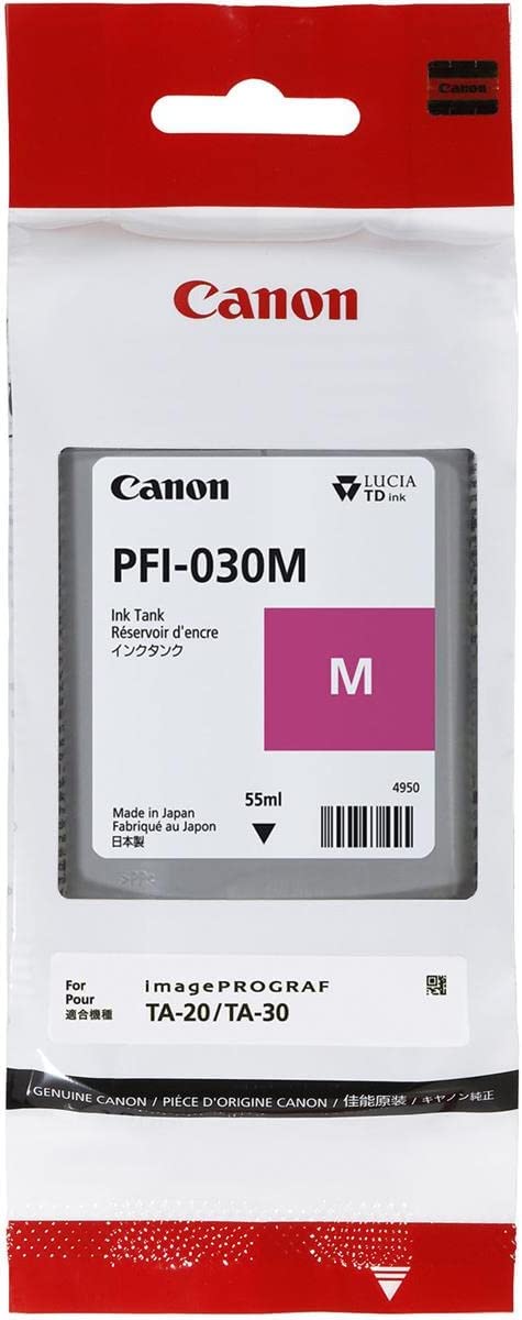 Magenta Ink 55ml (PFI-030M) for Canon imagePROGRAF TA-20 and TA-30