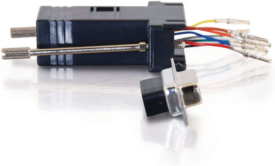 C2g/ cables to go C2G 02943 RJ45 to DB9 Female Serial RS232 Modular Adapter, Black