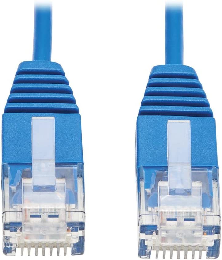 Tripp Lite CAT6a 10G Ethernet Cable, Ultra Slim 10G Cat6a Gigabit Cable, Molded UTP Network Patch Cable, Blue, 7 ft (N261-UR07-BL) 7ft.