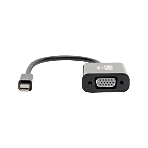 Tripp Lite Mini DisplayPort 1.2 to VGA Adapter Converter Active 1920 x 1200, 1080p Black mDP to VGA (P137-06N-VGAV2B) VGA (Black)