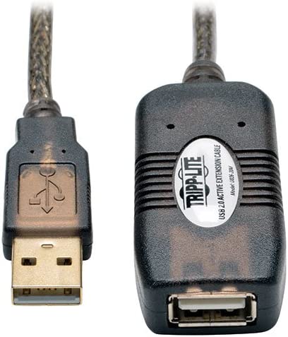 Tripp Lite USB 2.0 Hi-Speed Active Extension Repeater Cable (A M/F) 20 Meter (65-ft.) (U026-20M) 65 feet (20 meters)