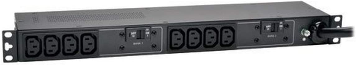 Tripp Lite Basic PDU, 30A, 10 Outlets (C13), 208/240V, L6-30P, 12 ft. Cord, 1U Rack-Mount Power (PDUH30HV) Basic (10 Outlet) Outlet