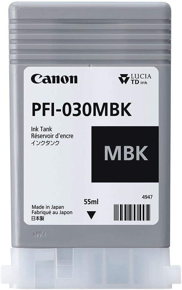 Matte Black Ink 55ml (PFI-030MBK) for Canon imagePROGRAF TA-20 and TA-30