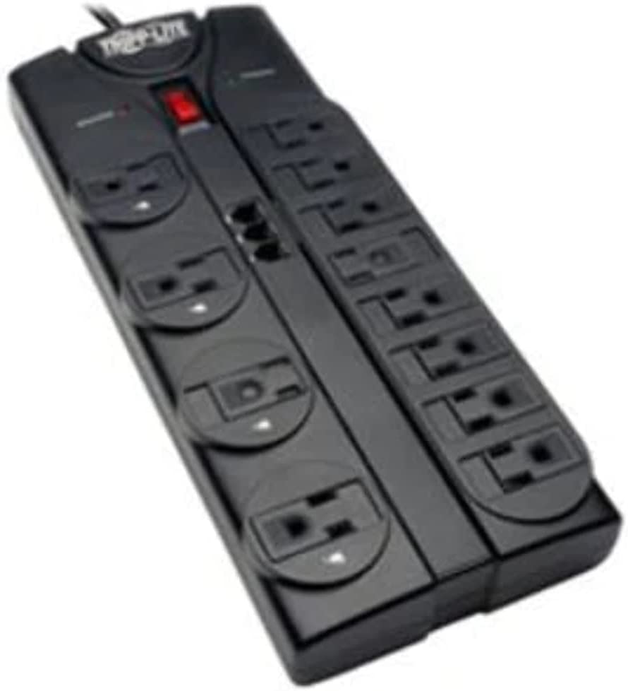 Tripp Lite TLP1208TEL Protect It! 12-Outlet Power Strip Surge Protector, 8-Foot Cord