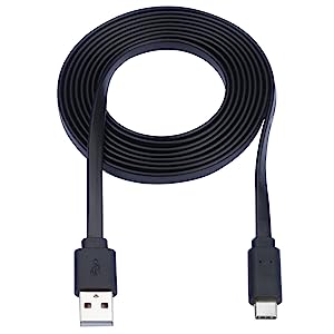 Tripp Lite USB-A to USB-C Cable, Flat Cable Design, USB 2.0, Thunderbolt 3 Compatible Sync and Charge, M/M 6 ft (U038-006-FL)