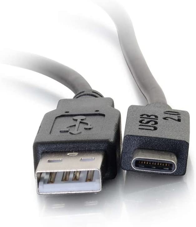 C2g/ cables to go C2G USB Cable, USB 2.0 Cable, USB C to A Cable, Black, 6 Feet (1.82 Meters), Cables to Go 28871 6 Feet Type C Male to A Male