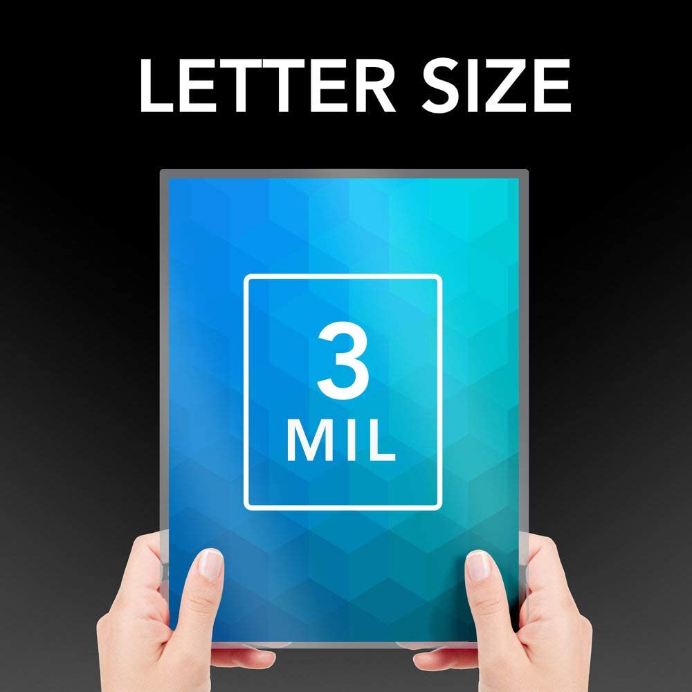 GBC Laminating Sheets, Self Adhesive Pouches, Letter Size, Glossy, 3 Mil, SelfSeal, 10 Pack (3747308) (02) Letter-Pack of 10