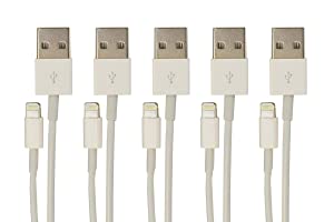 VisionTek Lightning to USB White 1 Meter Cable, 5 Pack - 900759