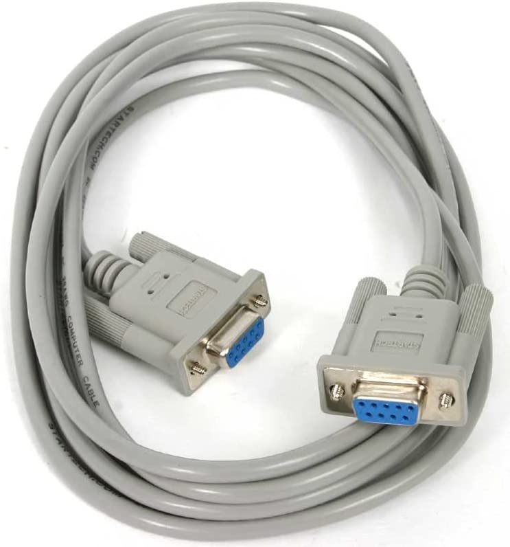 StarTech.com 10' RS232 Serial Null Modem Cable - Null modem cable - DB-9 (F) to DB-9 (F) - 10 ft (SCNM9FF) Female to Female