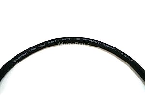 Monoprice 104762 10-Feet Premier Series XLR Male to 1/4-Inch TRS Male 16AWG Cable Black 10Ft