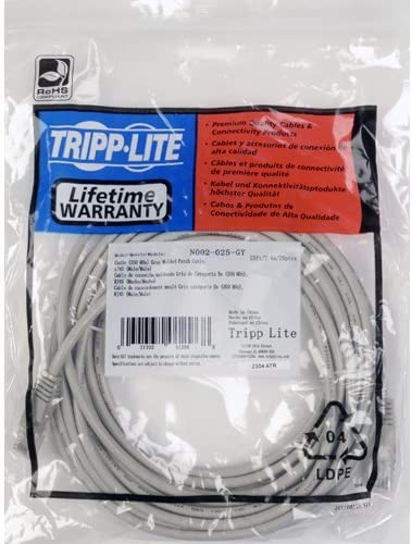 Tripp Lite Cat5e 350MHz Molded Patch Cable (RJ45 M/M) - Gray, 50-ft.(N002-050-GY) 50 feet Gray