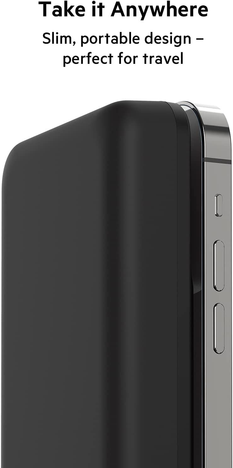 Belkin Wireless Portable Charger Power Bank Compatible with MagSafe, 10000 mAh with Fast 7.5W Wireless Charging & MagSafe Compatible Car Phone Magnetic Charging Mount Charger Power + Charging Mount
