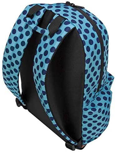 Targus Strata College and Commuter Backpack with Protective Sleeve for 15.6-Inch Laptop, Aqua & Blue Dots (TSB93606GL) Strata Backpack Aqua & Blue Dots
