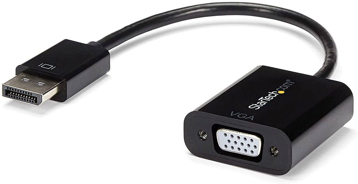 StarTech.com DisplayPort to VGA Adapter - Active DP to VGA Converter - 1080p Video - DP/DP++ Source to VGA Monitor Cable Adapter - DP to VGA Adapter Dongle Digital to Analog - DP 1.2 to VGA (DP2VGA3) 1 Pack