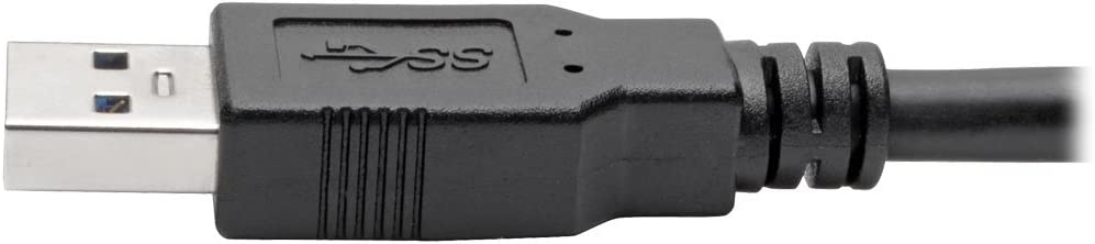 Tripp Lite USB 3.0 SuperSpeed A/A Cable for U325 Keystone Panel Mount Couplers Black M/M 6ft 6' (U325-006) 6 ft.