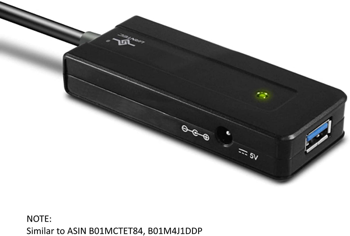 Vantec 4-Port USB 3.0 Bus-Powered Travel Hub (UGT-MH400U3),Black