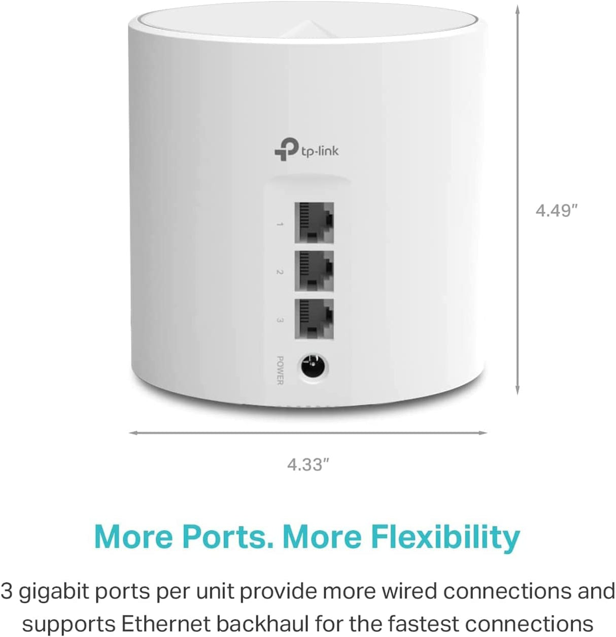 TP-Link Deco AX3000 WiFi 6 Mesh System (Deco X50) - Covers up to 4,500 Sq.Ft, Replaces Wireless Router and Extender, 3 Gigabit Ports per Unit, Supports Ethernet Backhaul, 2-Pack WiFi 6 | AX3000