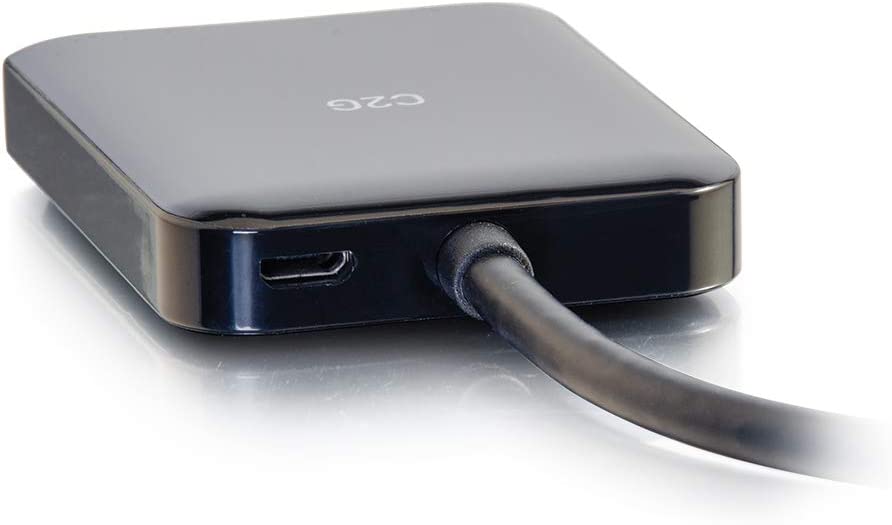 C2g/ cables to go C2G Mini Display Port to HDMI Monitor Splitter, 4K, 2 Port, USB Powered, MST, Not Compatible with Mac OS, Cables to Go 54292, Black Mini DisplayPort Dual HDMI Hub Black