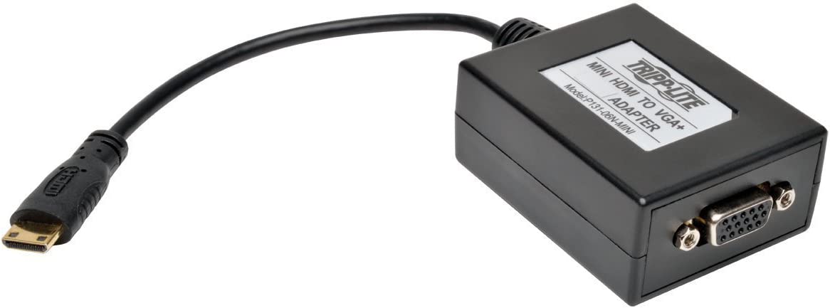TRIPP LITE P131-06N-MINI Mini HDMI to VGA Converter Adapter Smartphone Tablet Ultrabook Mini-HDMI to VGA