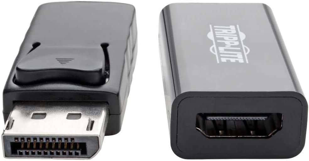 Tripp Lite DisplayPort to HDMI Adapter Converter 4K @ 60Hz, Latching Connector, DP 1.2 to HDMI 2.0 M/F, DP to HDMI (P136-06N-H2V2LB),Black