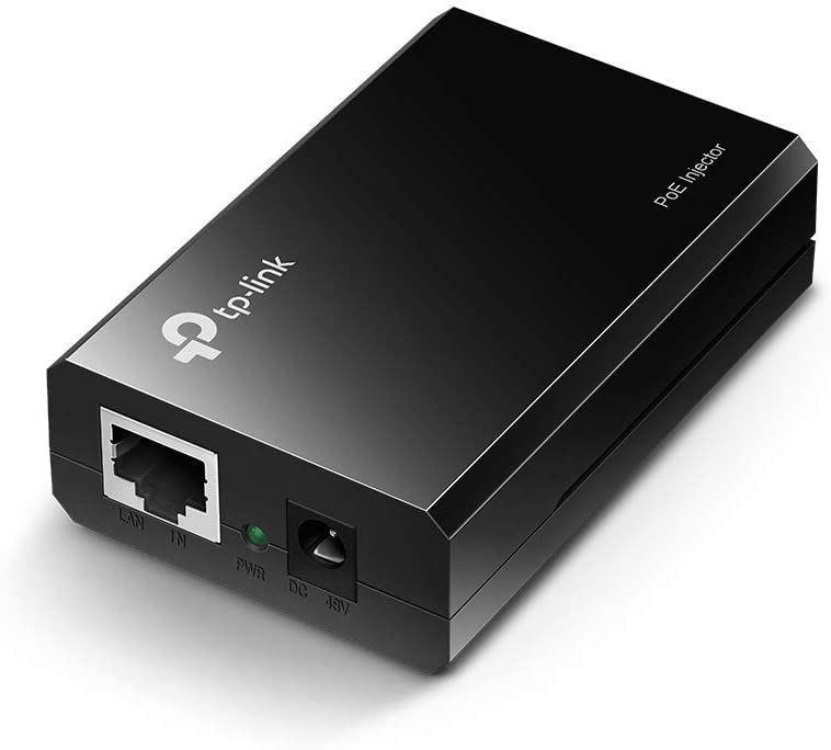 TP-LINK 802.3af Gigabit PoE Injector | Convert Non-PoE to PoE Adapter | Auto Detects the Required Power, up to 15.4W | Plug & Play | Distance Up to 100 meters (328 ft.) | Black (TL-PoE150S) PoE Injector (15W)