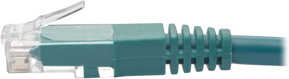 Tripp Lite Cat6 Cat5e Gigabit Molded Patch Cable RJ45 M/M 550MHz Green 1ft 1' (N200-001-GN) 1 ft. Green