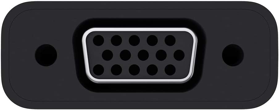 Belkin USB Type-C to VGA Adapter, Works with Chromebook Certified (5.9 Inches) (F2CU037btBLK),Black USB-C to VGA