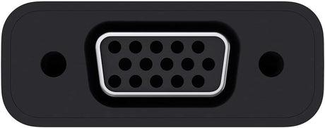 Belkin USB Type-C to VGA Adapter, Works with Chromebook Certified (5.9 Inches) (F2CU037btBLK),Black USB-C to VGA