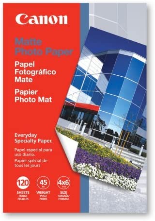 Canon MP-101 4-Inch x 6-Inch Matte Photo Paper (120 Sheets/Package) 4'x6' (120 Sheets)