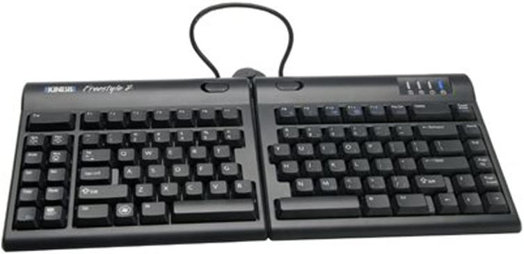 Kinesis Freestyle2 Keyboard for PC, Us English Legending, Black, 9 Inch Maximum - KB800PB-US
