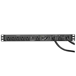 Tripp Lite PDU Hot Swap with Manual Bypass 15A 6 5-20R 2 5-20P Inputs 1URM (PDUB201U)