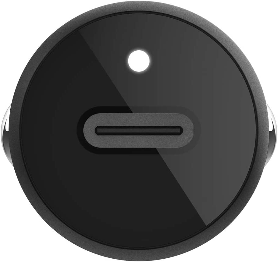 Belkin USB-C Car Charger 18W W/ 4Ft USB-C to Lightning Cable (iPhone Fast Charger for iPhone 11, Pro, Max, XS, Max, XR, X, 8, Plus, iPhone SE 2020) iPhone Car Charger, iPhone Charger Included Lightning Cable