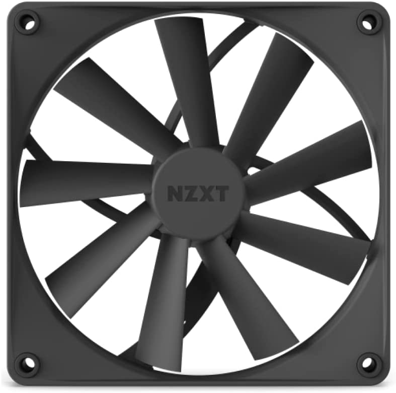 NZXT F140Q Quiet Airflow Fans - RF-Q14SF-B1 - Increase Air Volume - Quiet Operation - Long-Term Durability - 140mm Fan Single Pack - Black