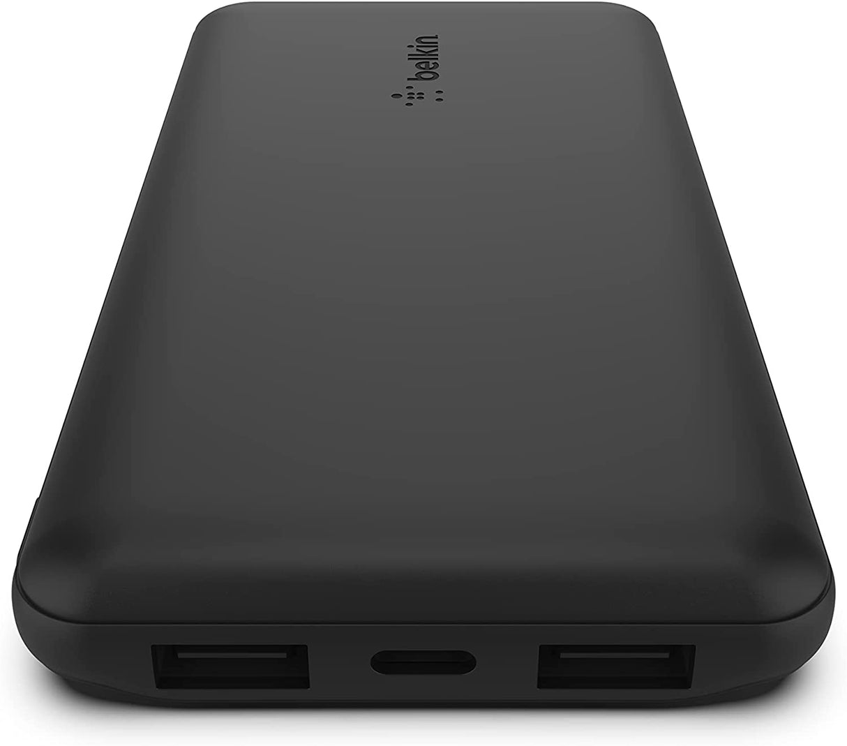 Belkin USB C Portable Charger Power Bank, 10000 mAh with 1 USB C Port and 2 USB A Ports for up to 15W Charging for iPhone 13 Pro/13 Pro Max/13 Mini, AirPods, iPad, Galaxy S21/Ultra - Black
